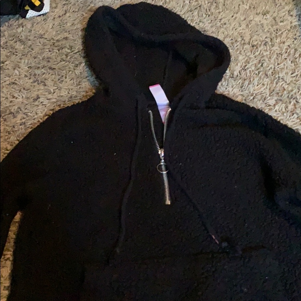 Long sleeve fleece hoodie